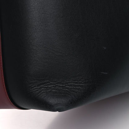 Celine Shiny Smooth Calfskin Small Twisted Cabas Dark Ruby Navy 17 of 23