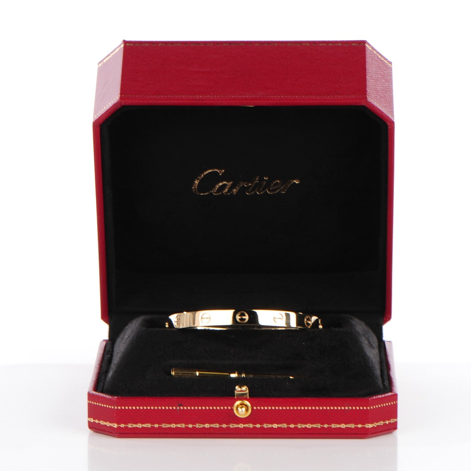 Cartier 18K Yellow Gold LOVE Bracelet 17 5 of 6