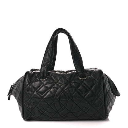 Chanel Caviar Quilted CC Timeless Bowler Black 1 of 12