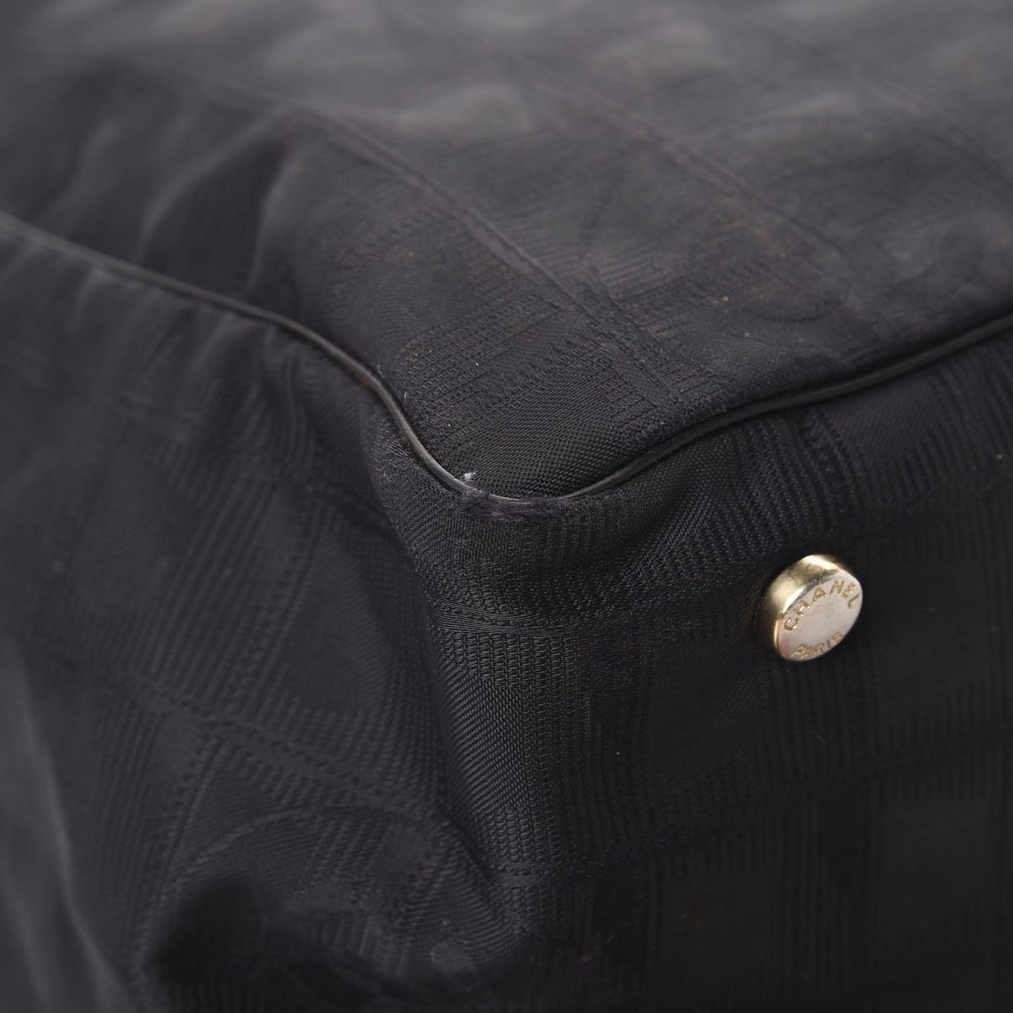 Nylon Medium Travel Tote Black
