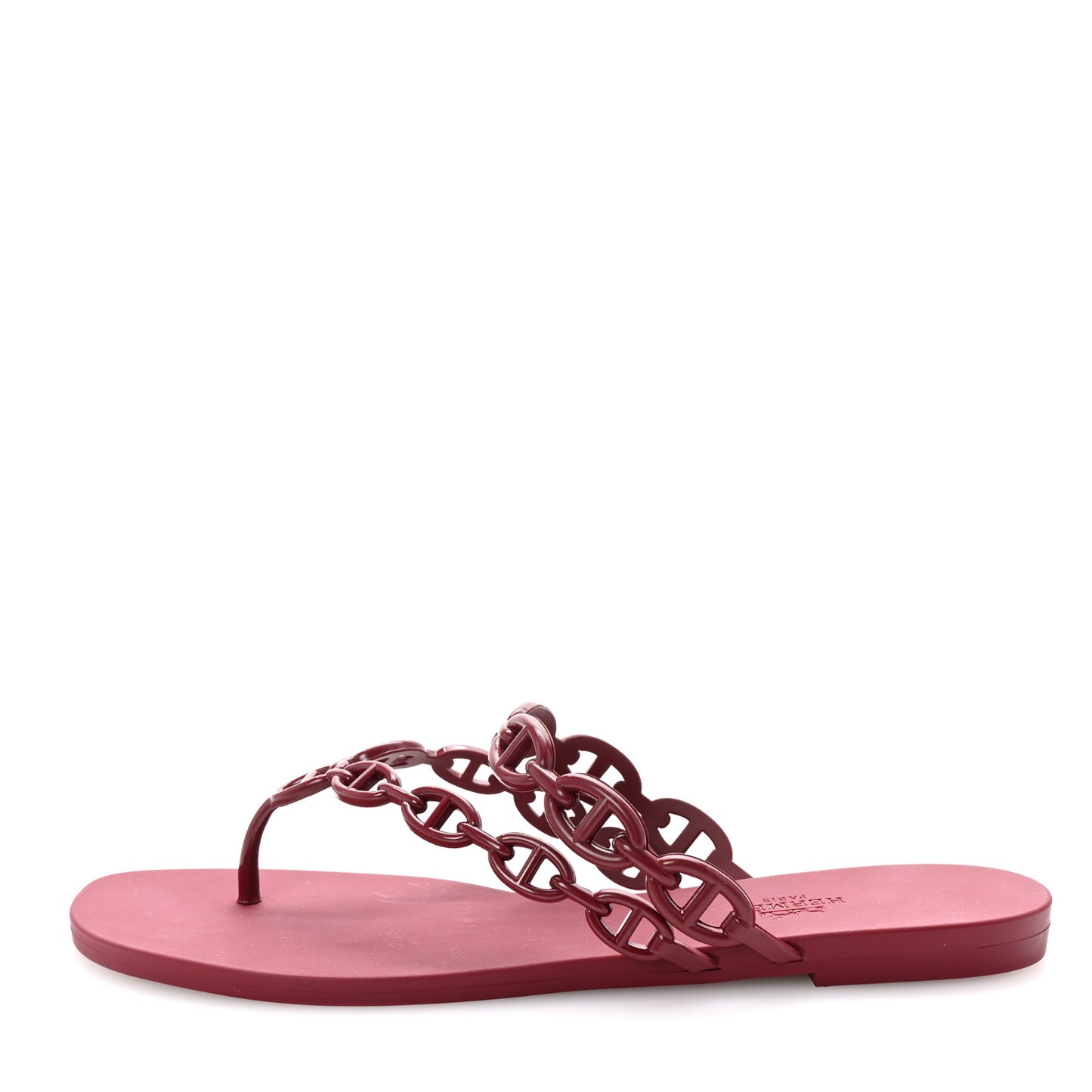 Rubber Chaine d'Ancre Island Sandals 41 Rouge H