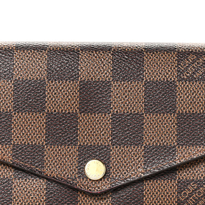 Louis Vuitton Damier Ebene Sarah Wallet NM 8 of 10