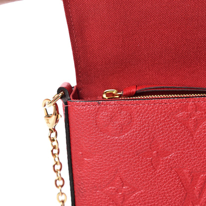 Louis Vuitton Empreinte Pochette Felicie Chain Wallet Cherry 12 of 13