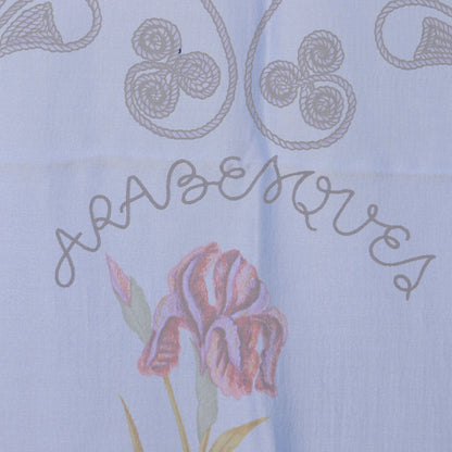 Hermes Silk Mousseline Arabesque Scarf 140 4 of 8