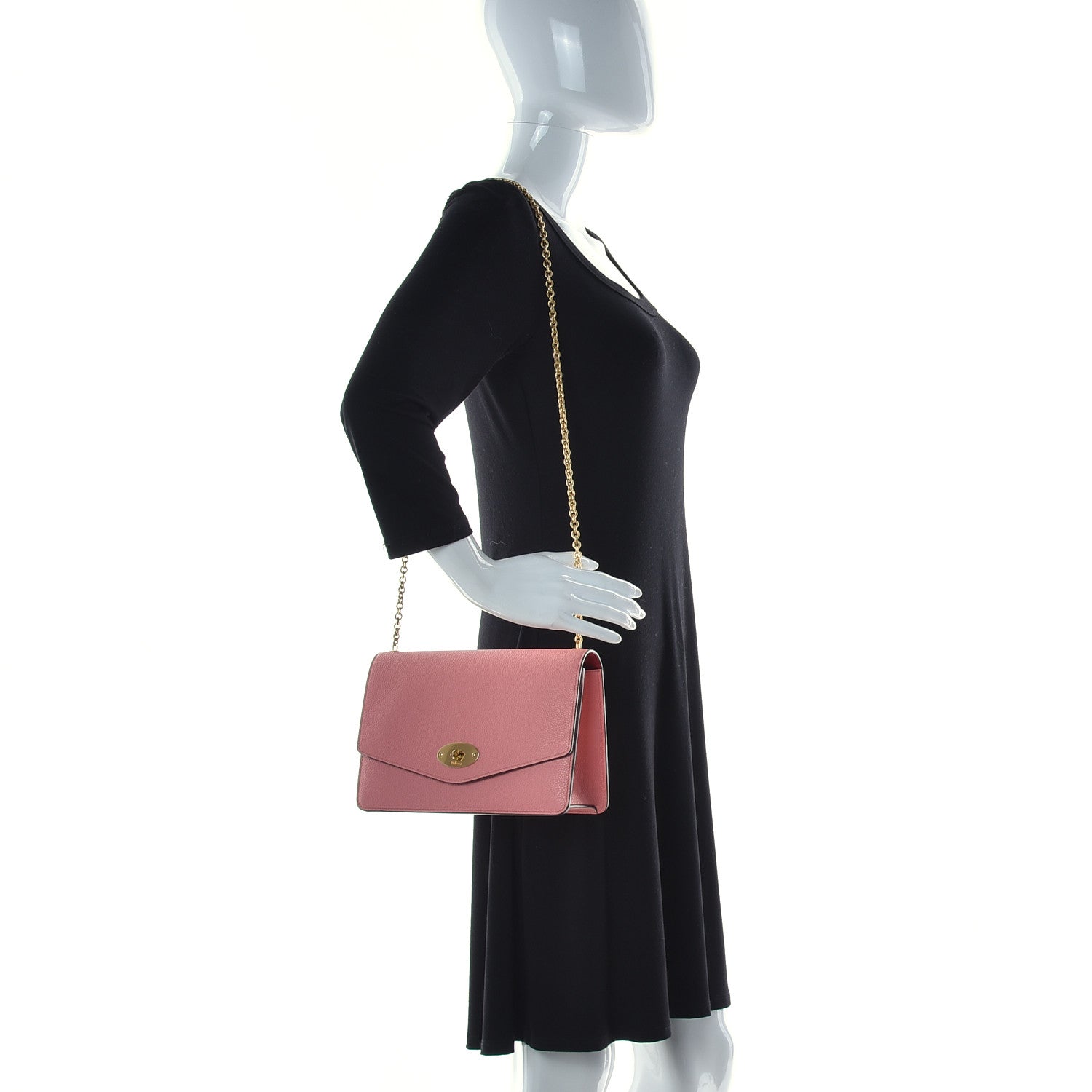 Mulberry Classic Grain Calfskin Medium Darley Macaroon Pink 2 of 10