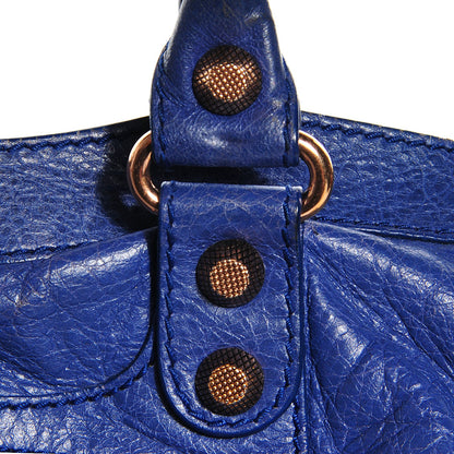 Balenciaga Agneau Giant 12 Rose Gold Hardware City City Bleut Bleu Glacier 6 of 14