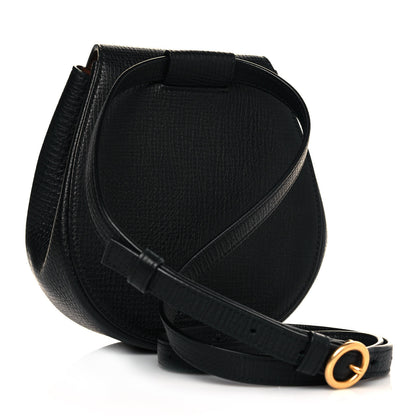 Bottega Veneta Palmellato Calfskin Rounded Belt Bag Black 4 of 9