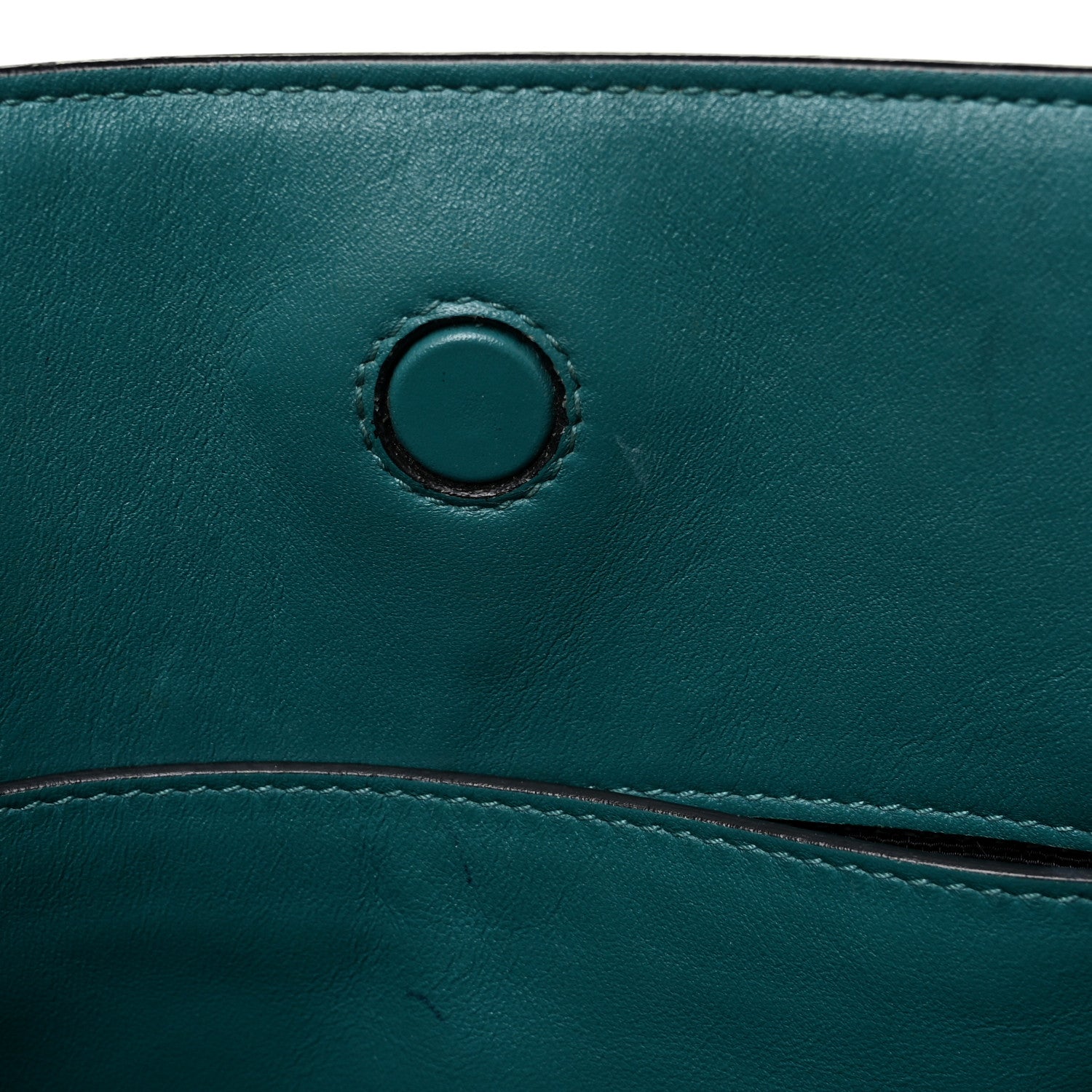 Prada Saffiano Soft Calfskin Small Zippered Tote Turchese 8 of 8