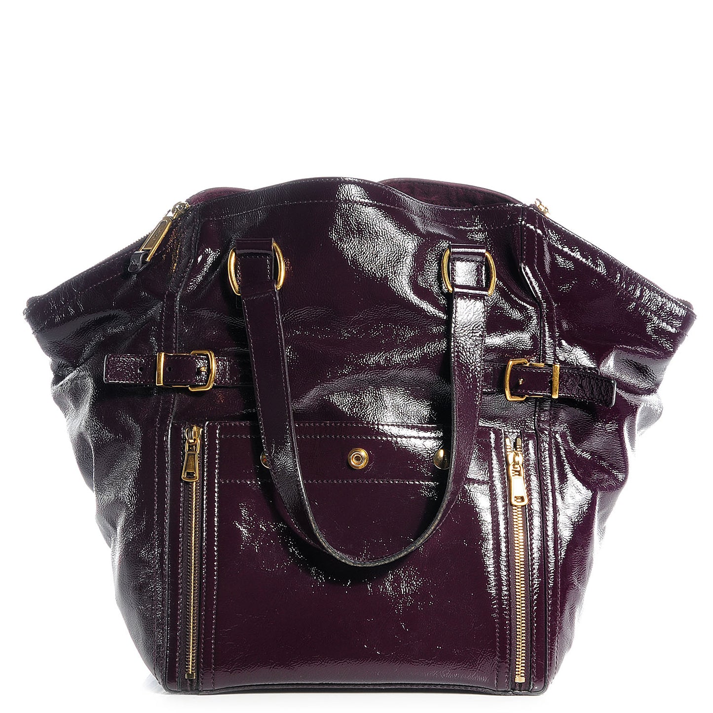 Patent Medium Downtown Tote Purple