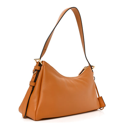 Prada Soft Calfskin Medium Aimee Shoulder Bag Caramel 3 of 9