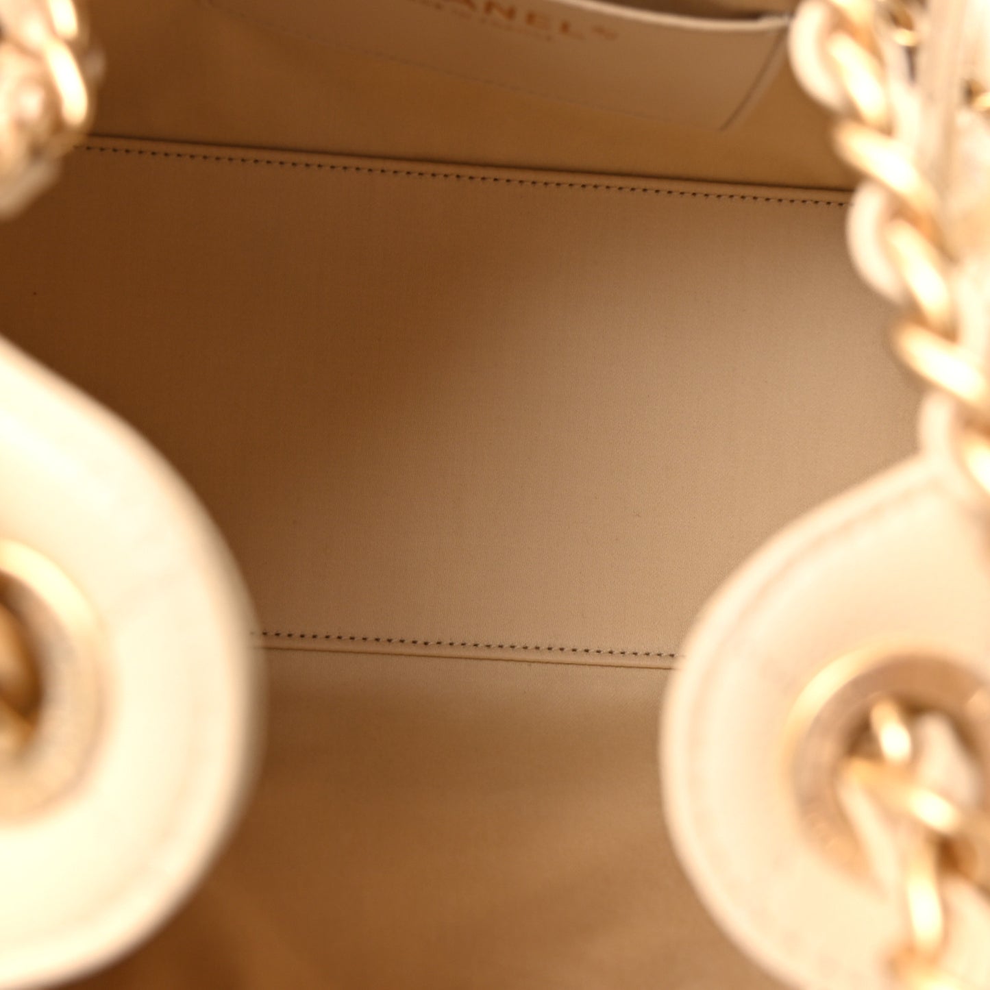 Caviar Quilted Small Chanel 25 Handbag Beige