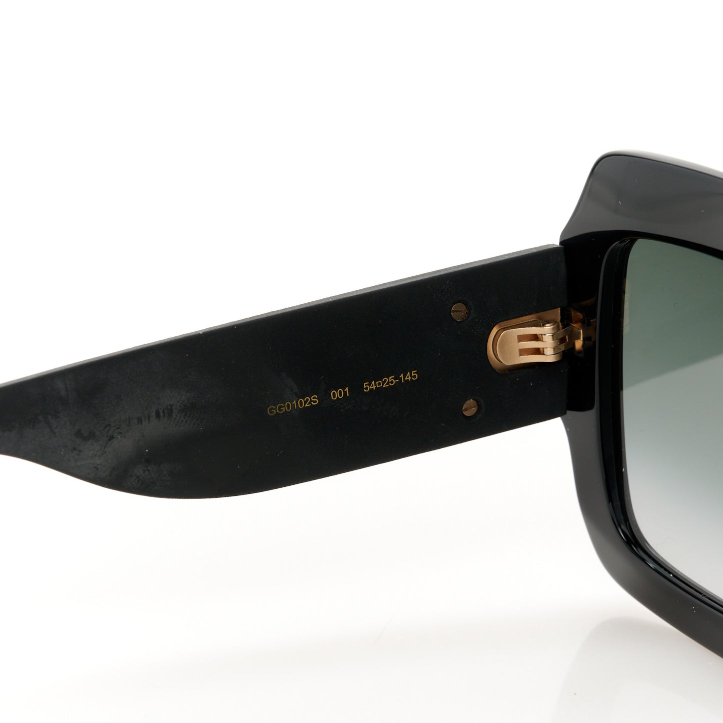 Square Frame Glitter GG0102S Sunglasses Black