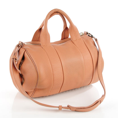 Alexander Wang Pebbled Lambskin Rocco Tan Pale Gold Hardware 3 of 10