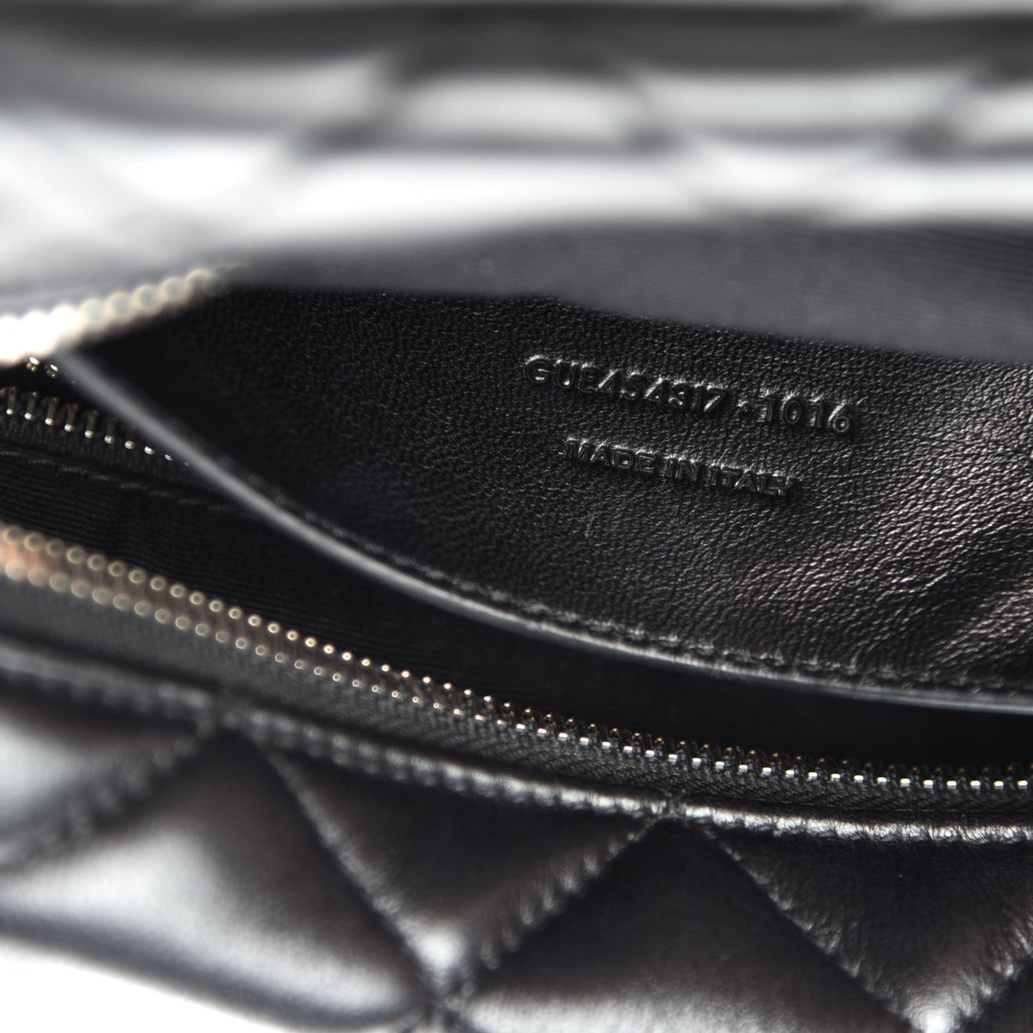 Calfskin Y Quilted Monogram Small Loulou Bowling Bag Black