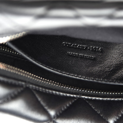 Saint Laurent Calfskin Y Quilted Monogram Small Loulou Bowling Bag Black 9 of 10