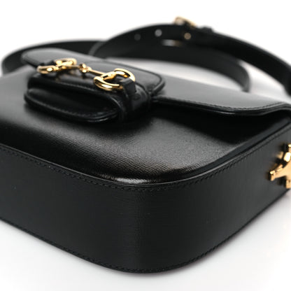Gucci Azalea Calfskin Web Mini Horsebit 1955 Shoulder Bag Black 8 of 8