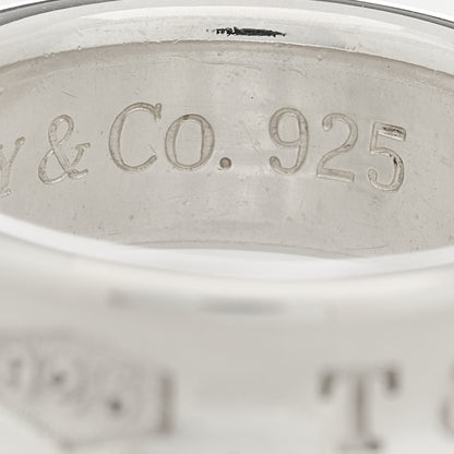 Tiffany Sterling Silver 1837 Band Ring 50 5.5 5 of 6