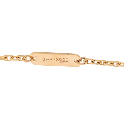 Van Cleef & Arpels 18K Rose Gold Diamond Bulls Eye Vintage Alhambra Pendant Necklace 4 of 5