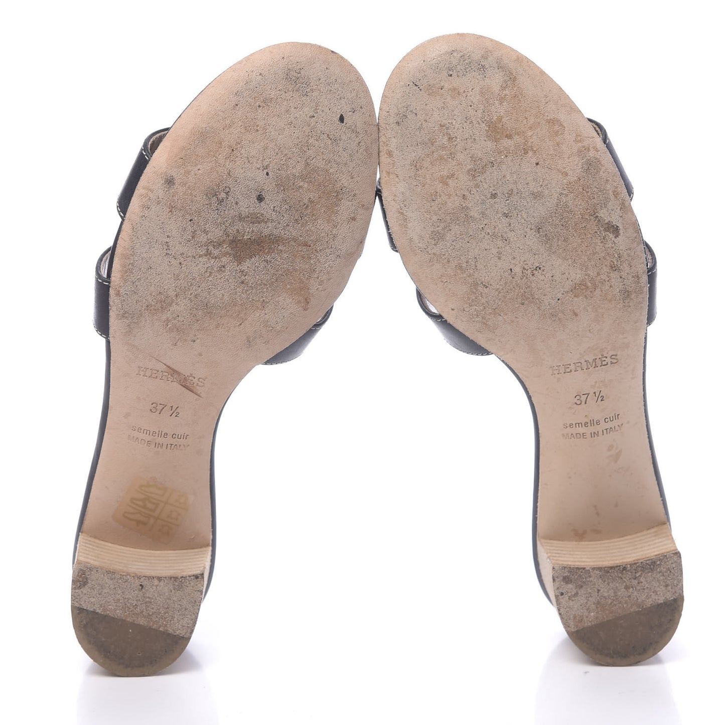 Calfskin Oasis Sandals 37.5 Black