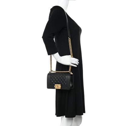 Chanel Caviar Quilted Small Boy Flap Black 2 of 11