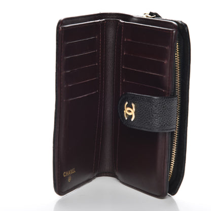 Chanel Caviar Quilted Zipped Pocket Wallet Black 5 of 15