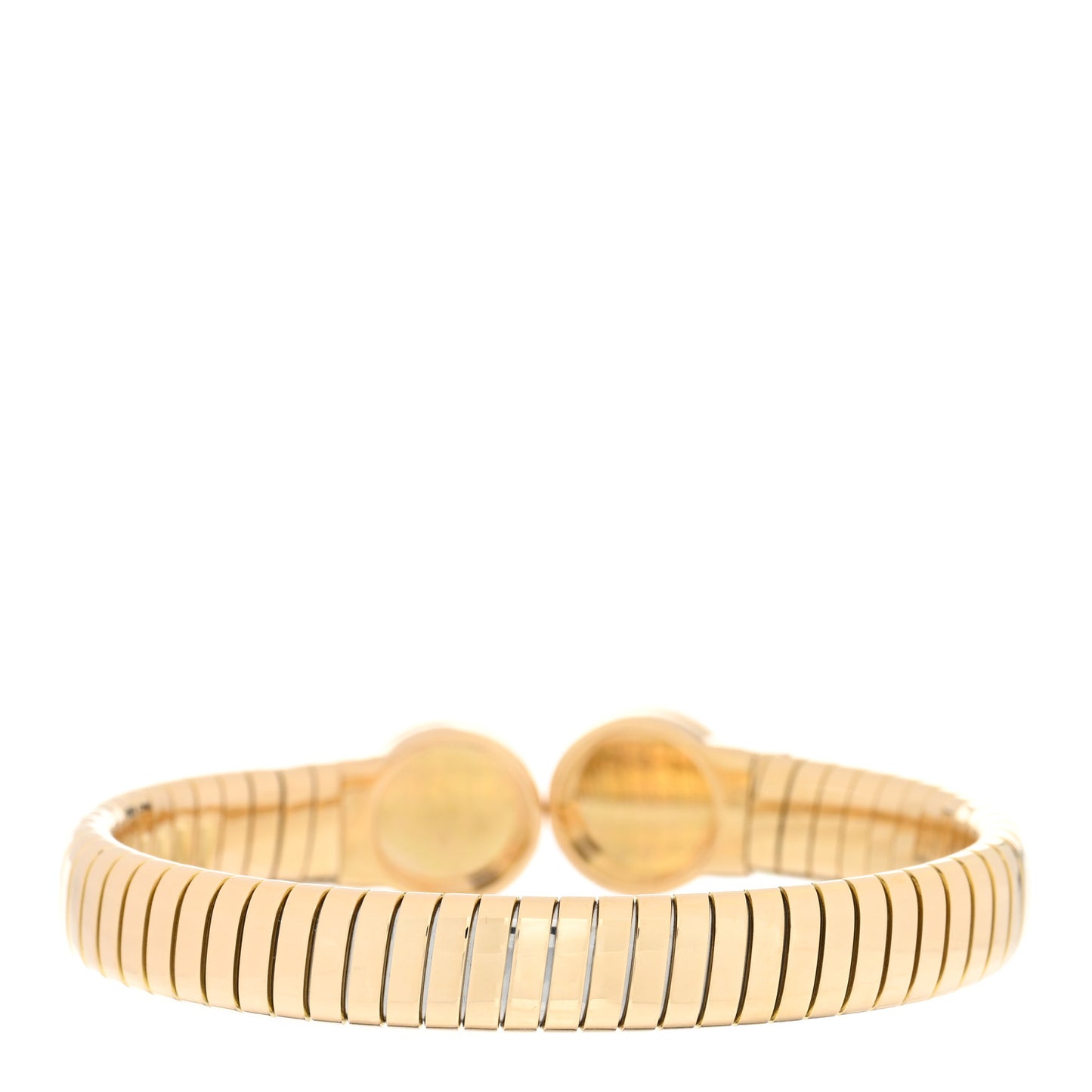 BVLGARI 18K Yellow Gold Black Onyx Tubogas Bracelet
