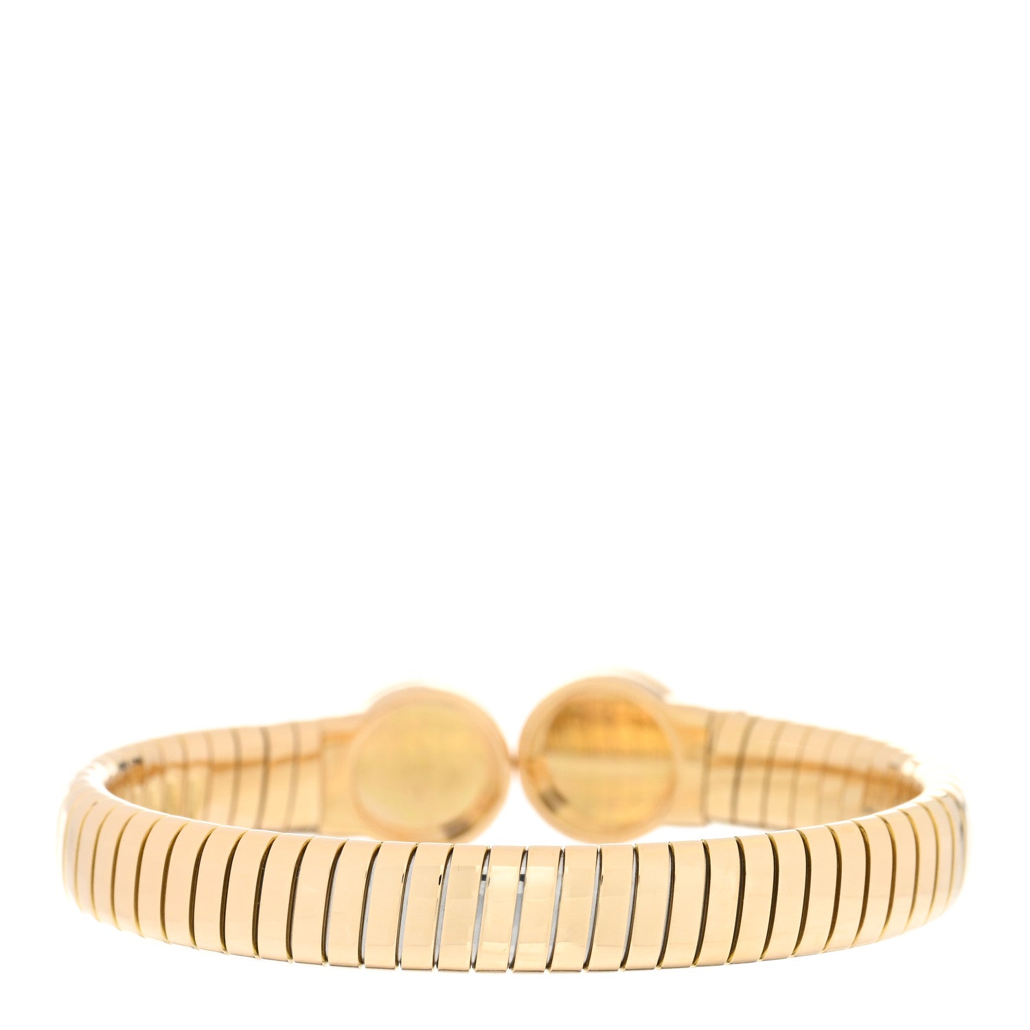 Bulgari BVLGARI 18K Yellow Gold Black Onyx Tubogas Bracelet 2 of 3