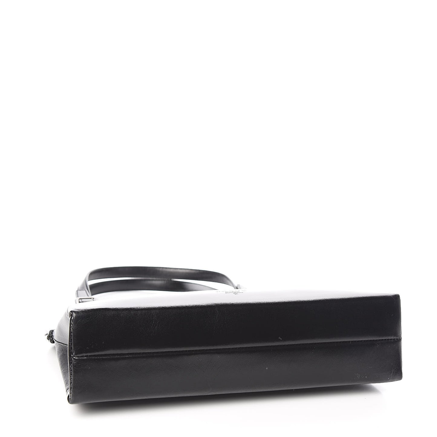Calfskin Top Lock Bag Nero Black