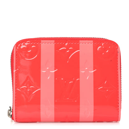 Louis Vuitton LOUIS VUITTON Vernis Rayures Zippy Coin Purse Poppy 1 of 7