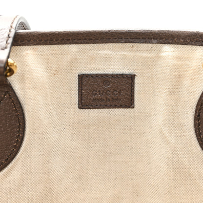 Gucci GG Supreme Monogram Textured Calfskin Medium Ophidia Shoulder Tote Bag Beige Ebony New Acero 6 of 11