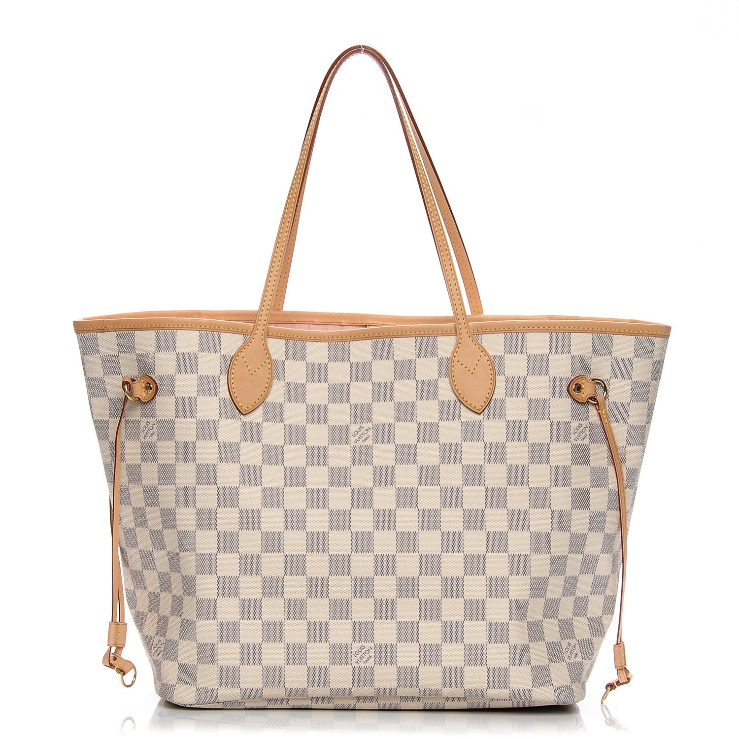 Louis Vuitton Damier Azur Neo Neverfull MM Rose Ballerine 1 of 6