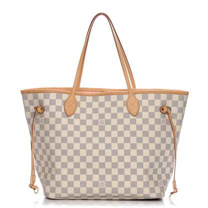 Louis Vuitton Damier Azur Neo Neverfull MM Rose Ballerine 1 of 6