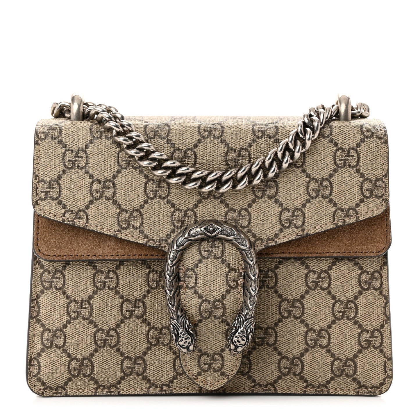 GG Supreme Monogram Mini Dionysus Shoulder Bag Taupe