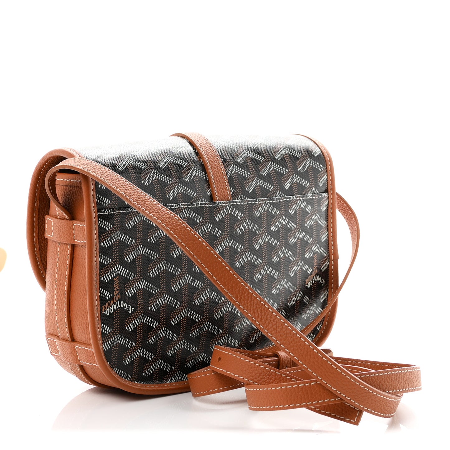 Goyardine Belvedere II PM Messenger Bag Black Gold