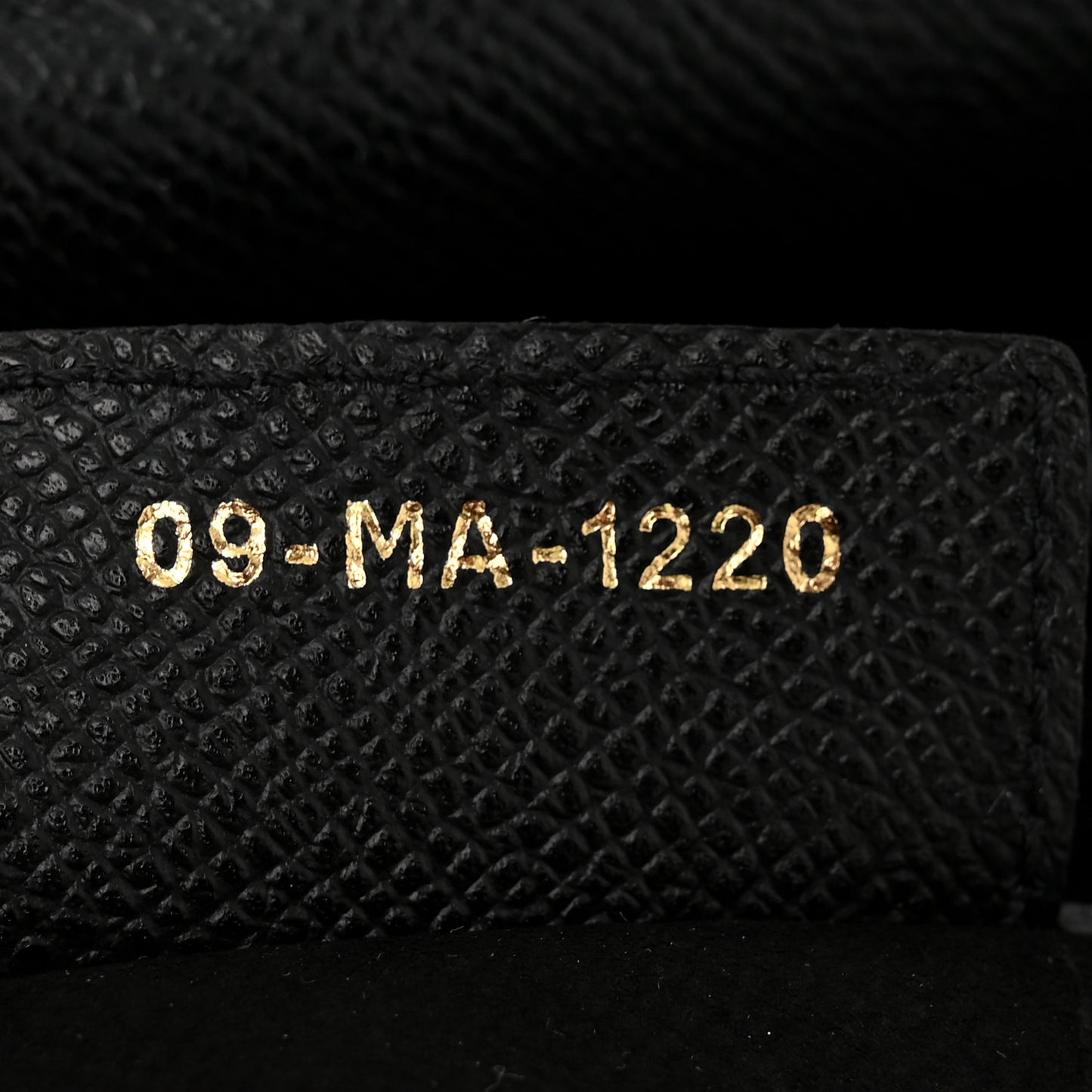 Grained Calfskin Saddle Bag Black