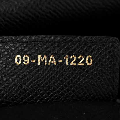 Christian Dior Grained Calfskin Saddle Bag Black 7 of 10