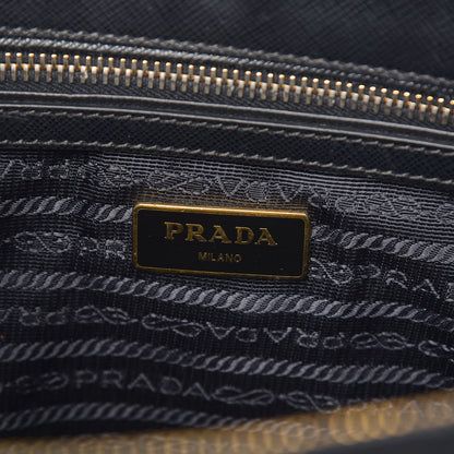 Prada Saffiano Small Galleria Double Zip Tote Black 7 of 10