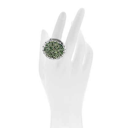 John Hardy Sterling Silver Tsavorite Kali Lava Ring 55 7.25 2 of 6