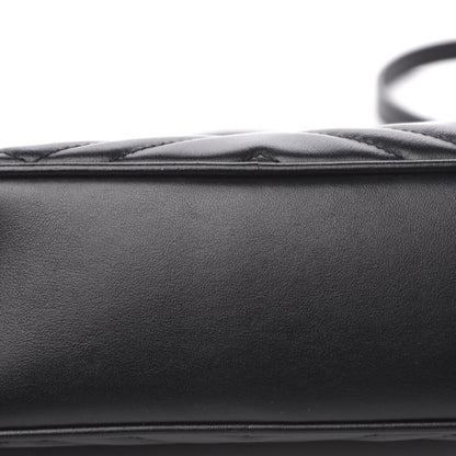 Gucci Calfskin Matelasse Small GG Marmont Chain Shoulder Bag Black 10 of 10