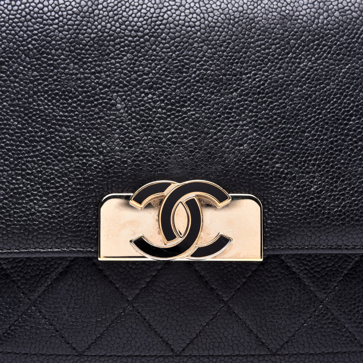 Caviar Quilted Small Flap Black