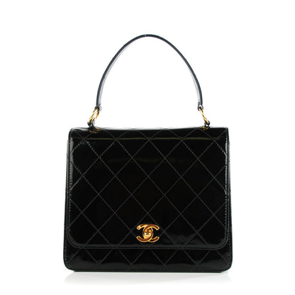 Chanel Patent Medium Kelly Flap Black 1 of 9