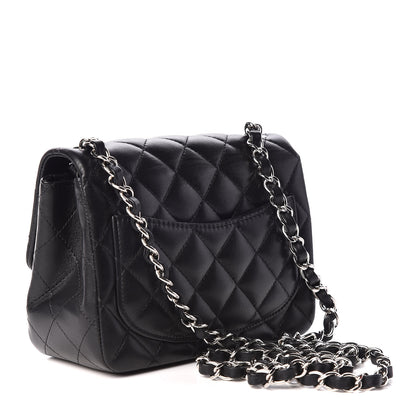 Chanel Lambskin Quilted Mini Square Flap Black 3 of 12