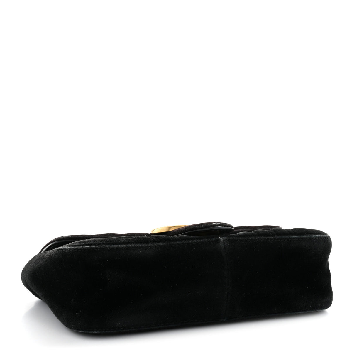 Gucci Velvet Matelasse Mini GG Marmont Shoulder Bag Black 4 of 14