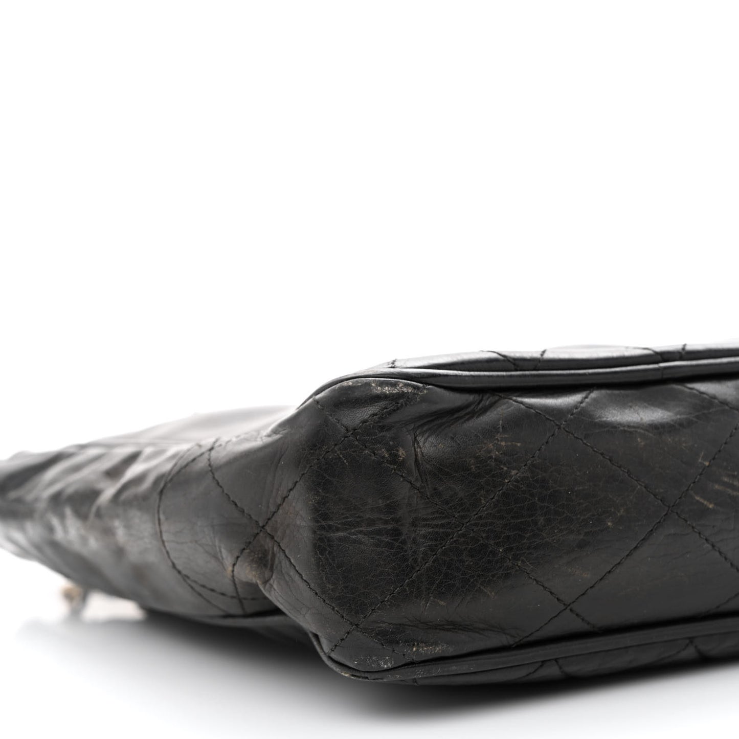 Lambskin Quilted Shoulder Bag Black