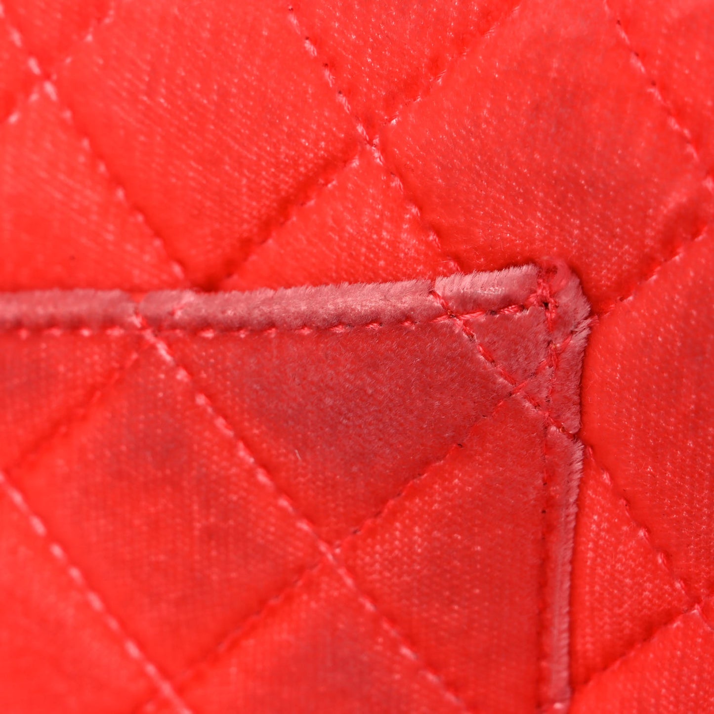 Velvet Quilted Mini Rectangular Flap Coral