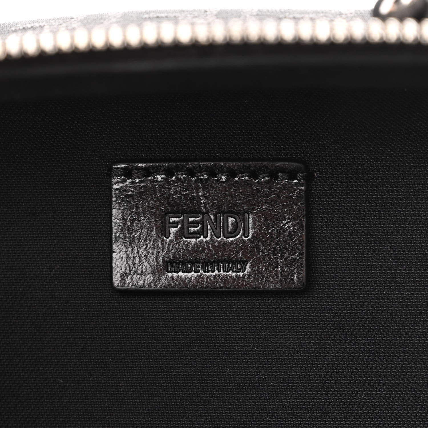 Fendi Recycled Fabric Jacquard Vitello Astro Micro FF Mini Trolley Bag Asfalto Black 6 of 10