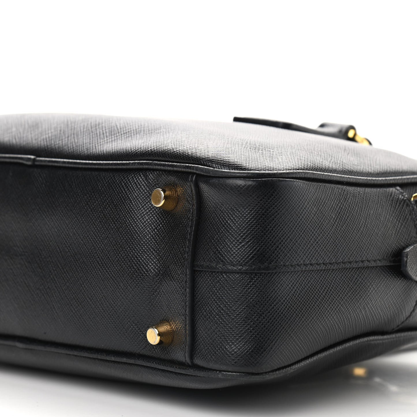 Saffiano Lux Petite Bowler Black