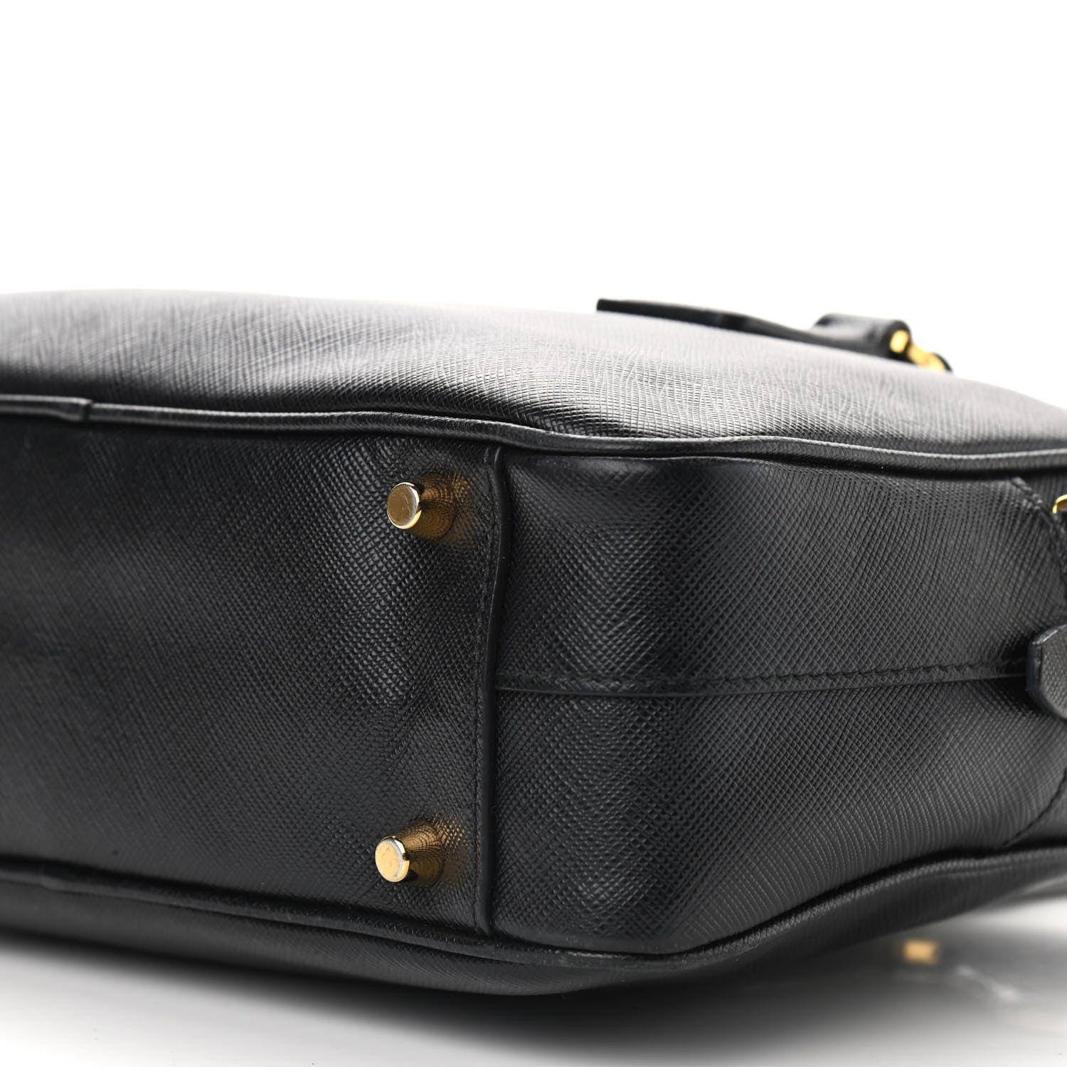 Prada Saffiano Lux Petite Bowler Black 8 of 8
