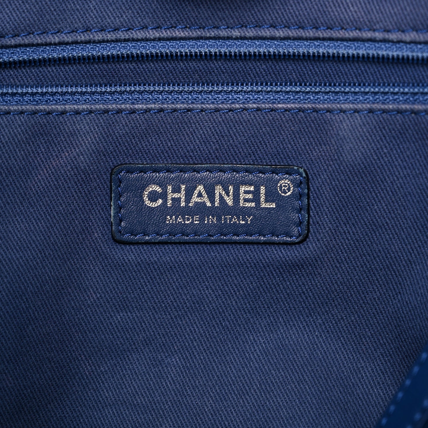 Woven Straw Raffia Small Deauville Tote Blue