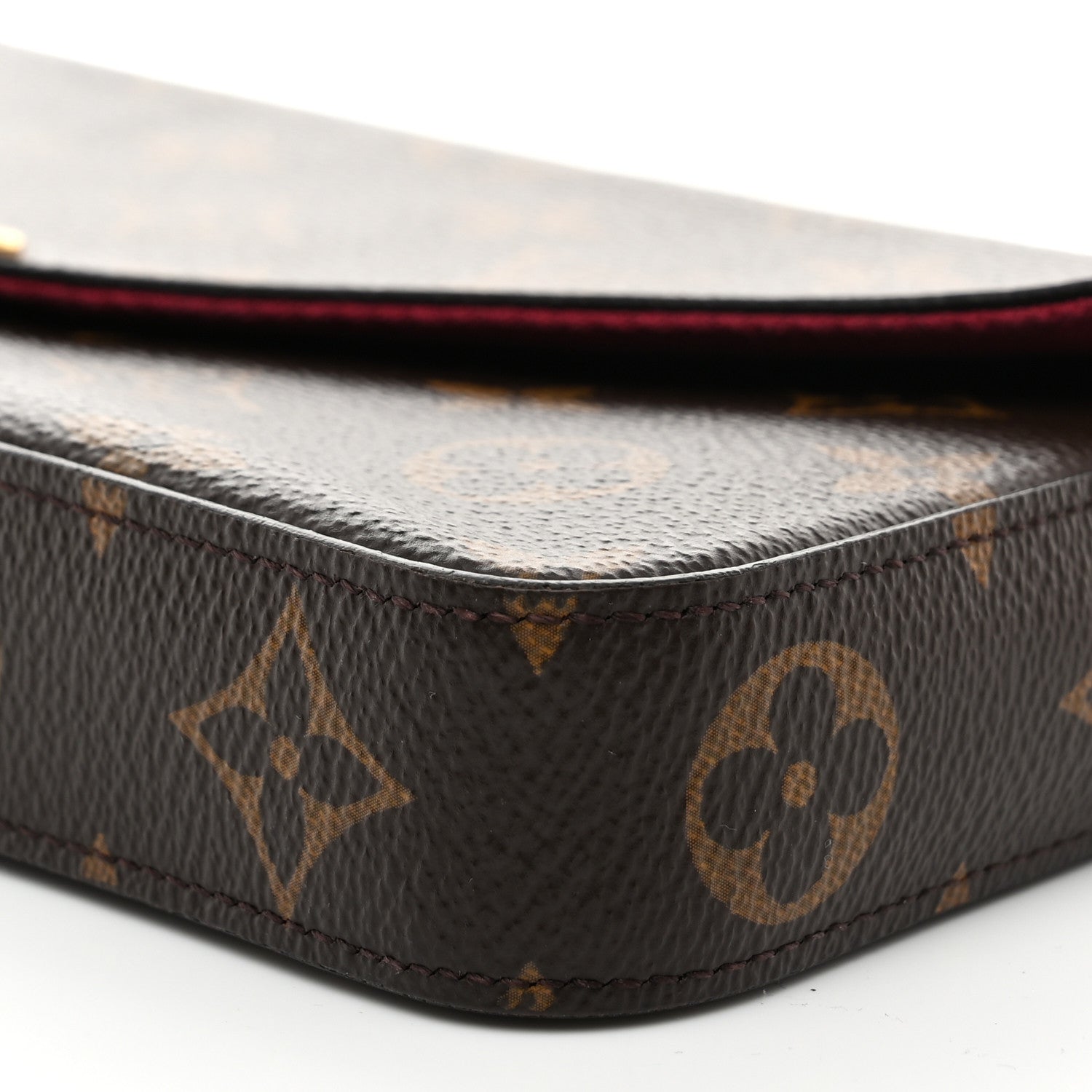 Louis Vuitton Monogram Pochette Felicie Chain Wallet Fuchsia 11 of 11